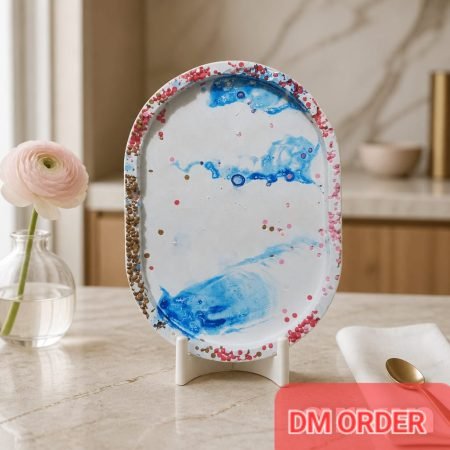 Custom Blue Arch Display Tray