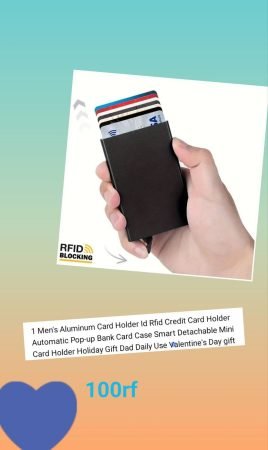 RFID Blocking Pop-Up Card Holder