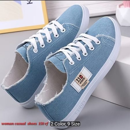 Women’s Blue Canvas Casual Shoes