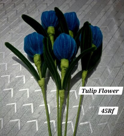 Blue Tulip Pipe Cleaner Stem