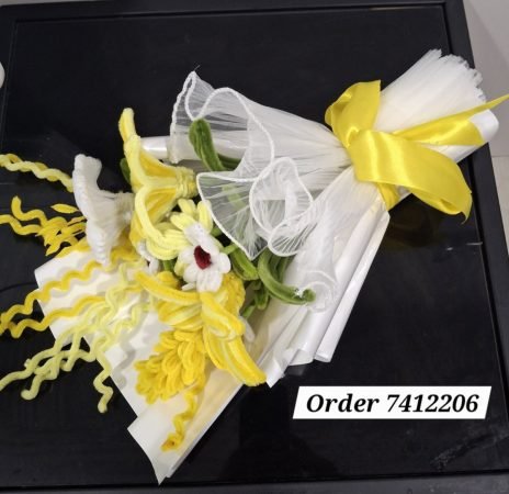 Yellow and White Lily Bouquet