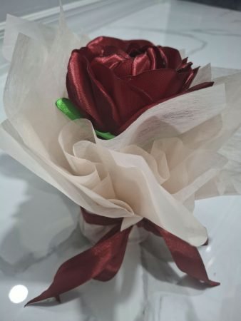 Red Carnation Pipe Cleaner Bouquet