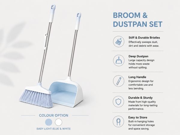 Broom & Dustpan Set