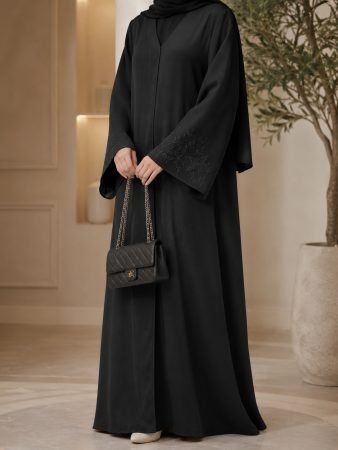 Premium Black Embroidered Abaya ( Pre-order )