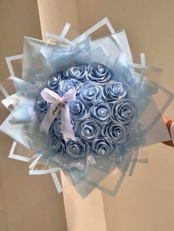 Handcrafted Rose Bouquet 🌹💙