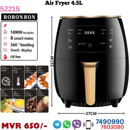 RORONRON 4.5L Air Fryer