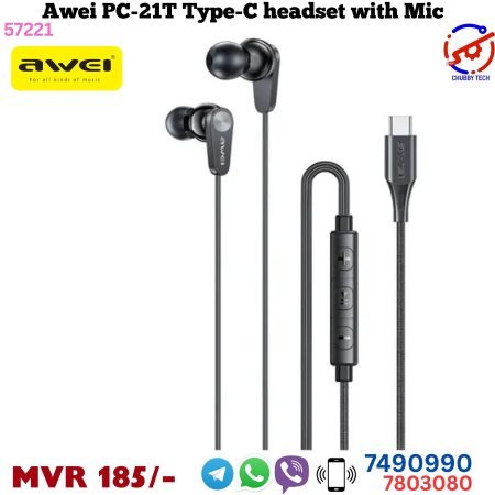 Awei PC-21T Type-C Earphones