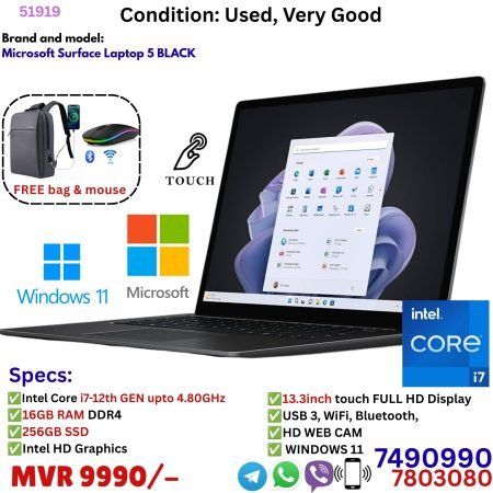 Microsoft Surface Laptop 5 (Black)  - Used