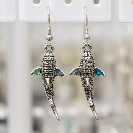 Silver Earring Whale Shark