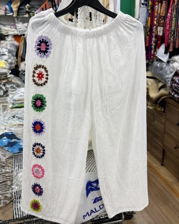 Cotton White Pants