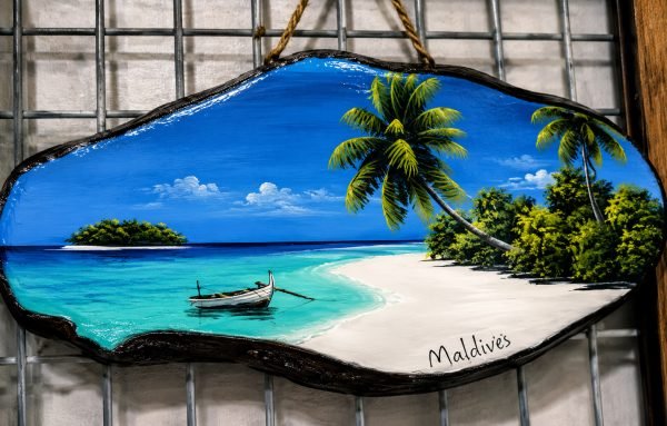 Painted Wooden Slice (S)