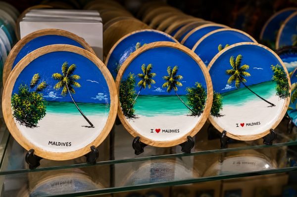 Painted Wooden Plate (S)