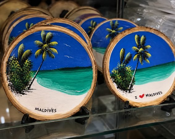 Painted Wooden Plate (M)