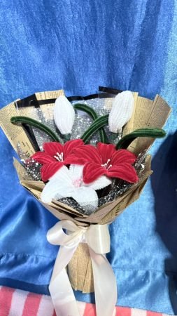 Red & White Flower Bouquet