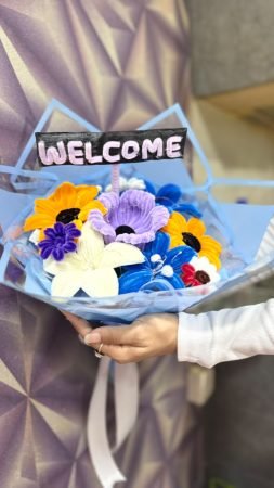 Blue & White Welcome Bouquet