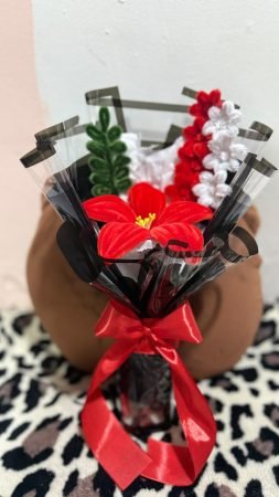 Red Flower & Greenery Bouquet