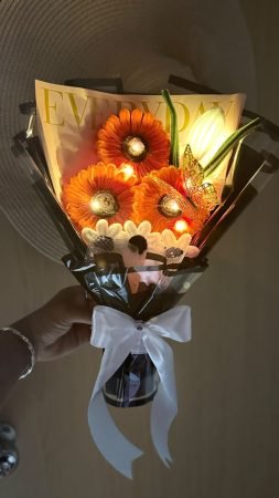 Orange Light-Up Flower Bouquet
