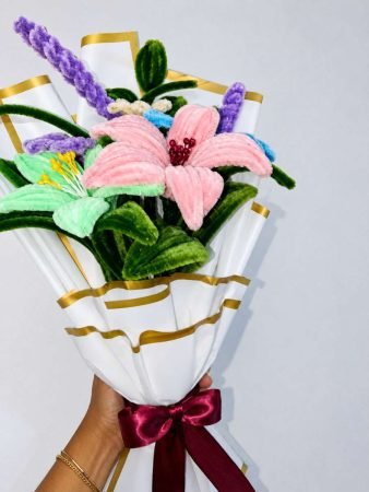 Rosy Ribbon Bouquet