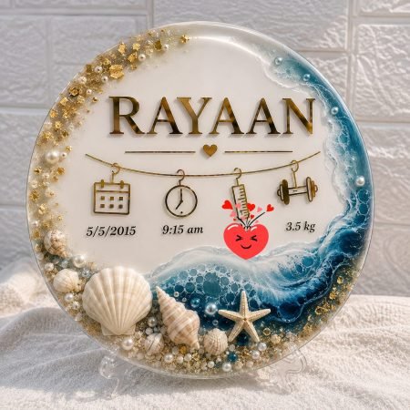 Custom Baby Birth Details Plaque