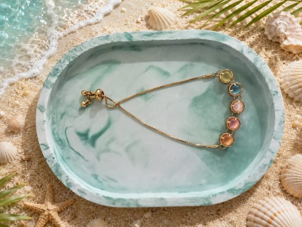 Handmade Green Jewellery Display Tray