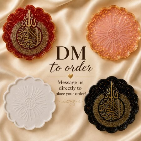 Islamic Calligraphy Resin Coaster